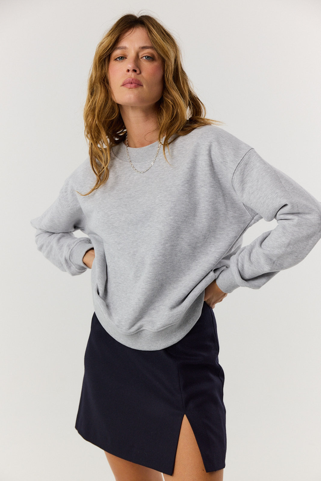 Bluza Chilly light grey melange