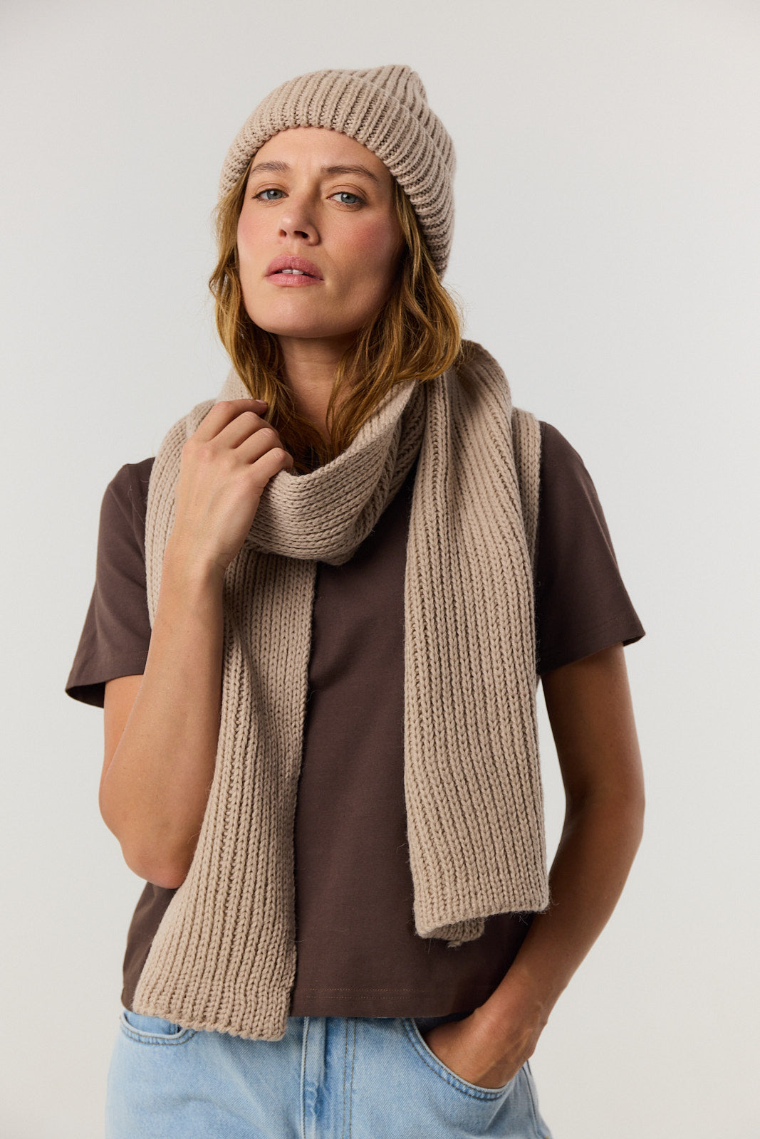 Szalik Lulu beige