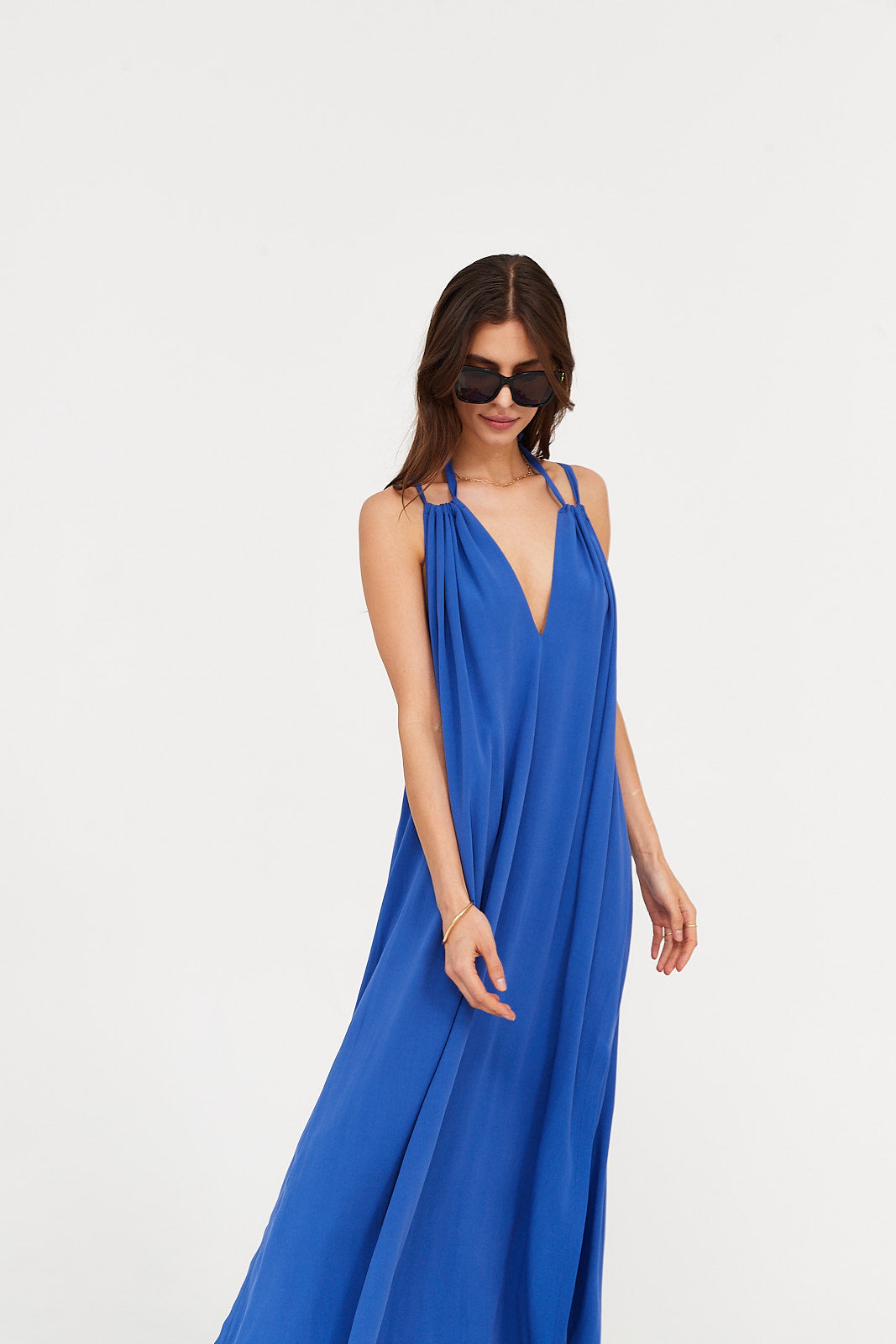 Sukienka MAXI ocean blue