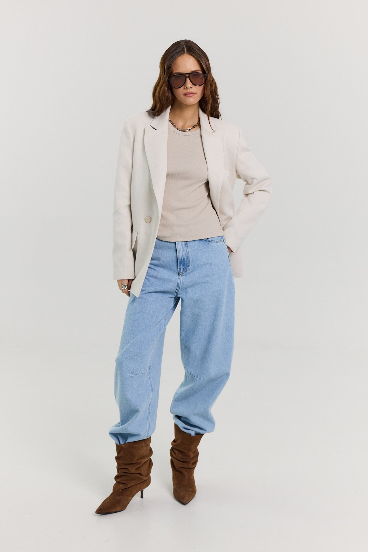 Longsleeve Bamboo taupe