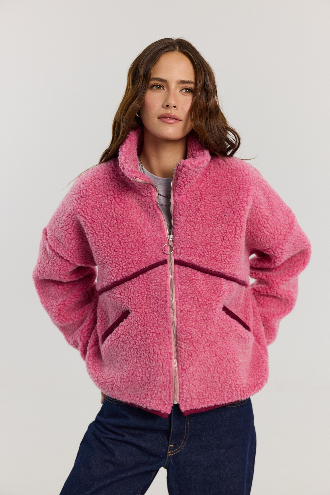 Kurtka Erin merino pink