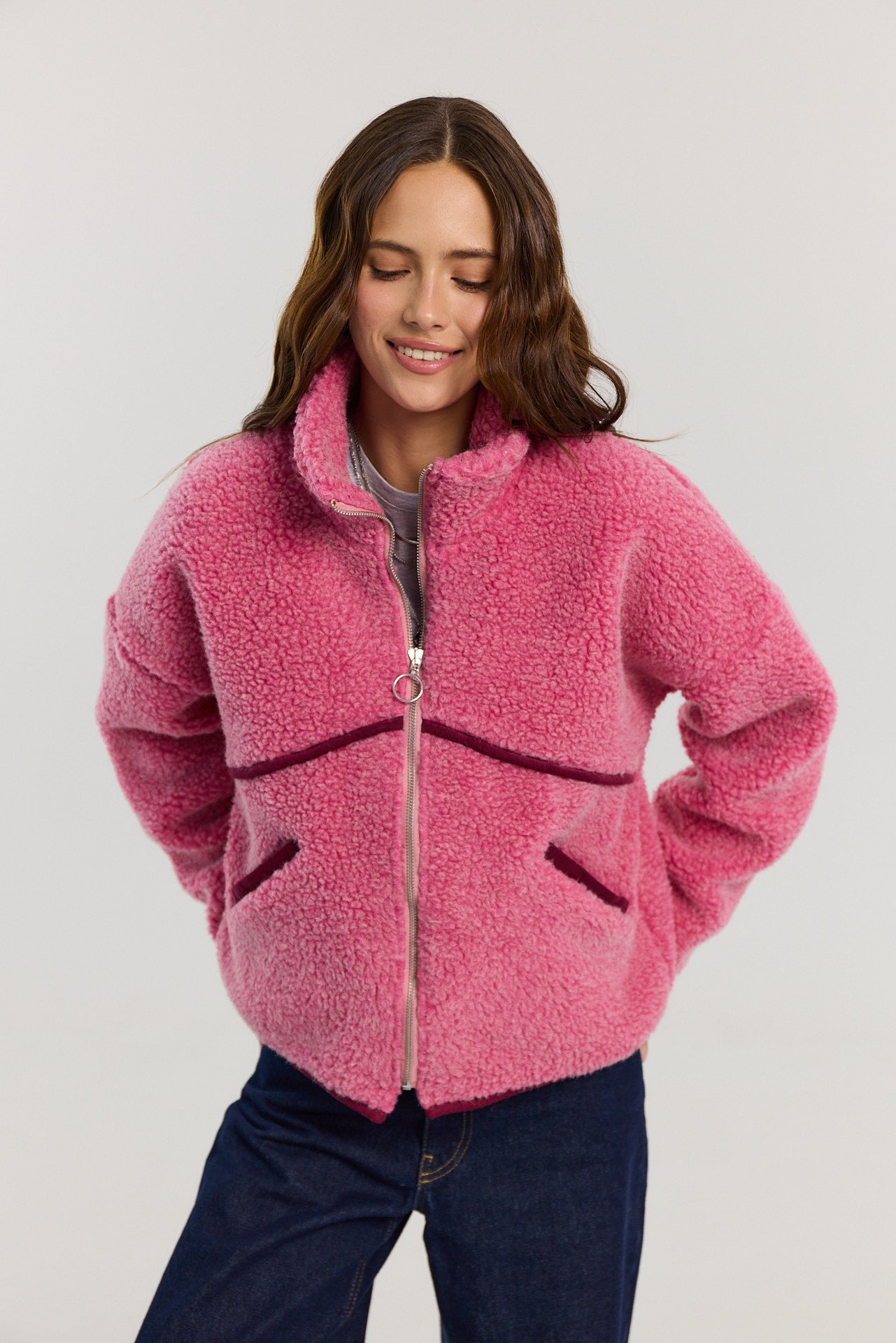 Kurtka Erin merino pink