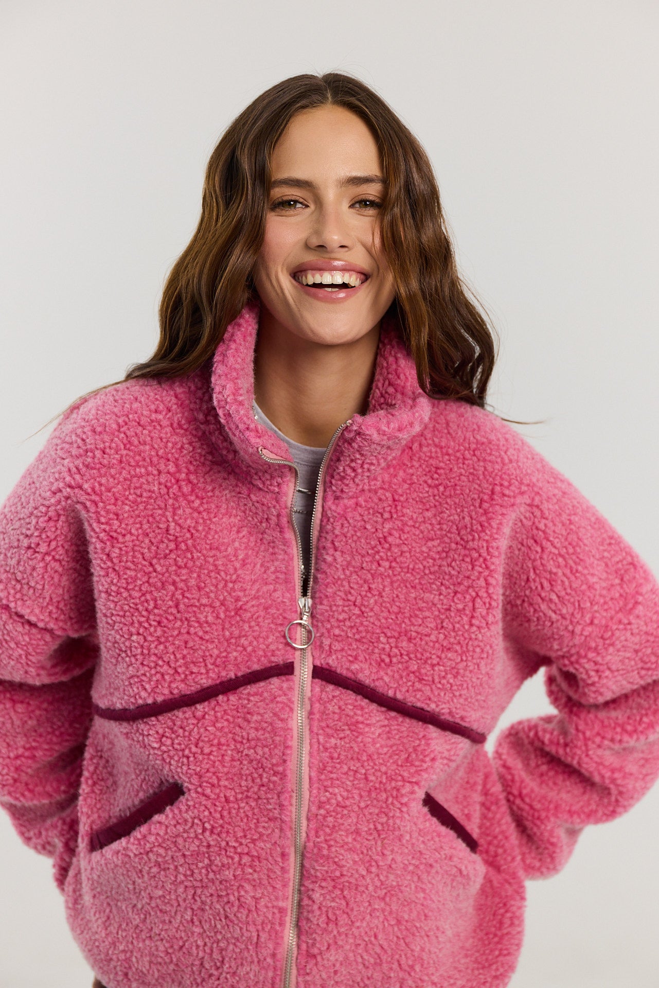 Kurtka Erin merino pink