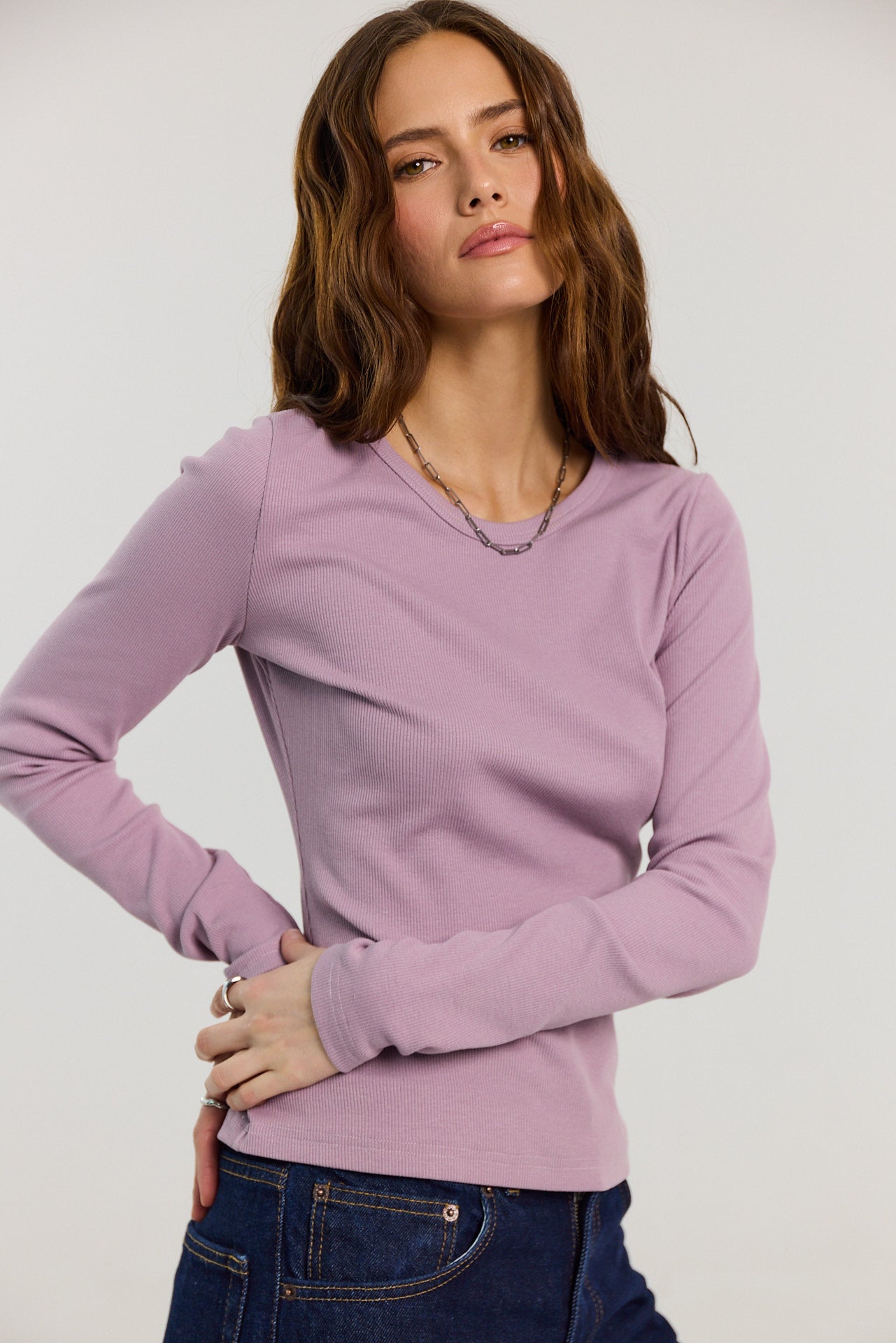 Longsleeve Bamboo lilac