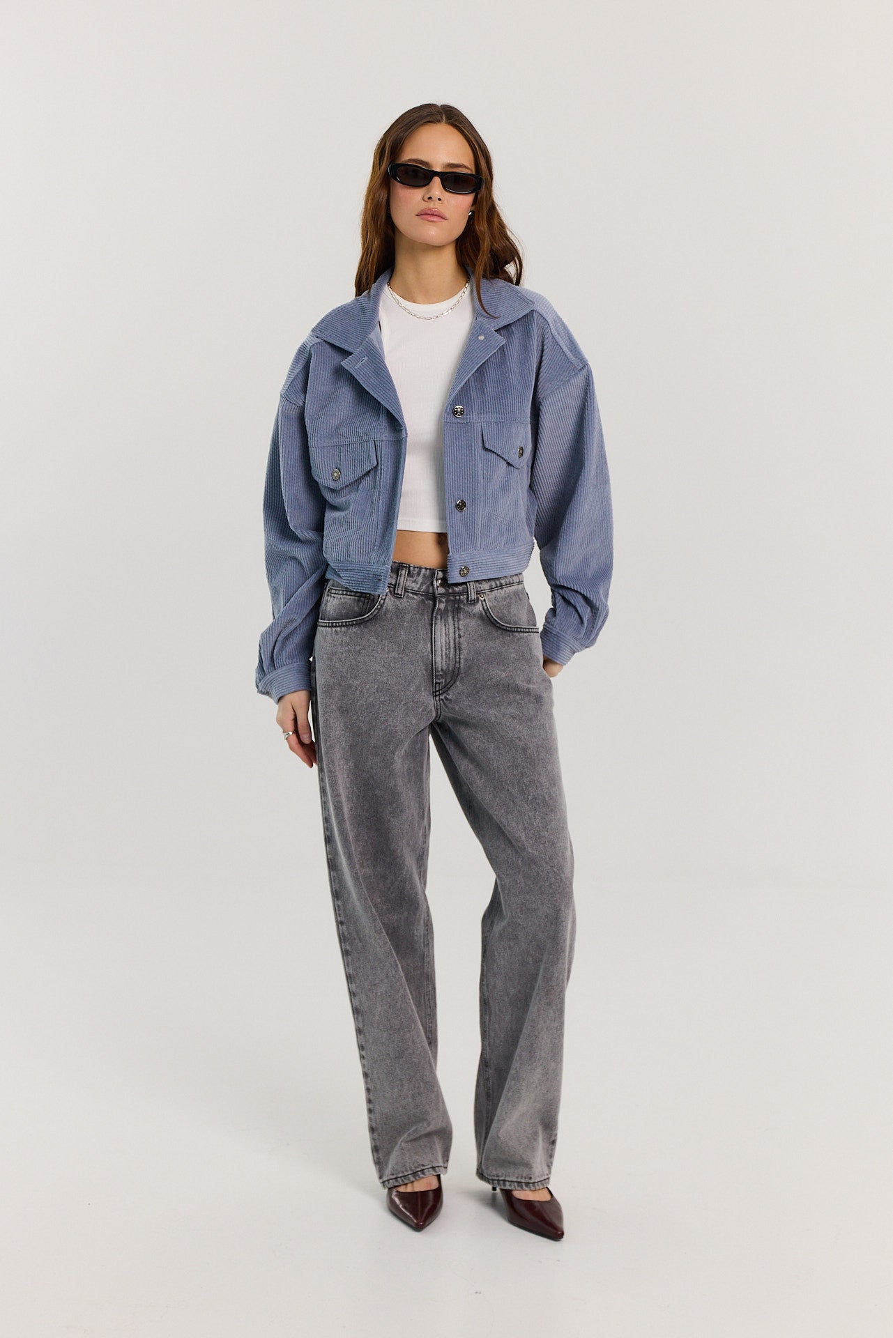 Jeansy Parker light grey