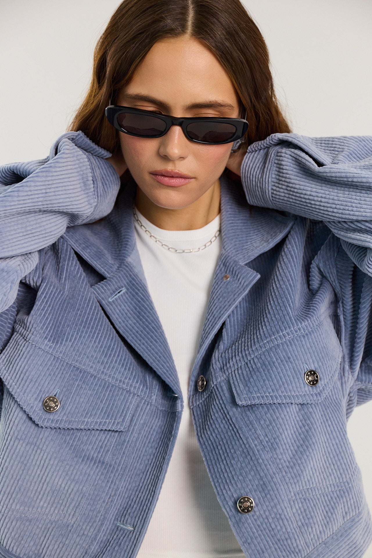 Kurtka Harper powder blue