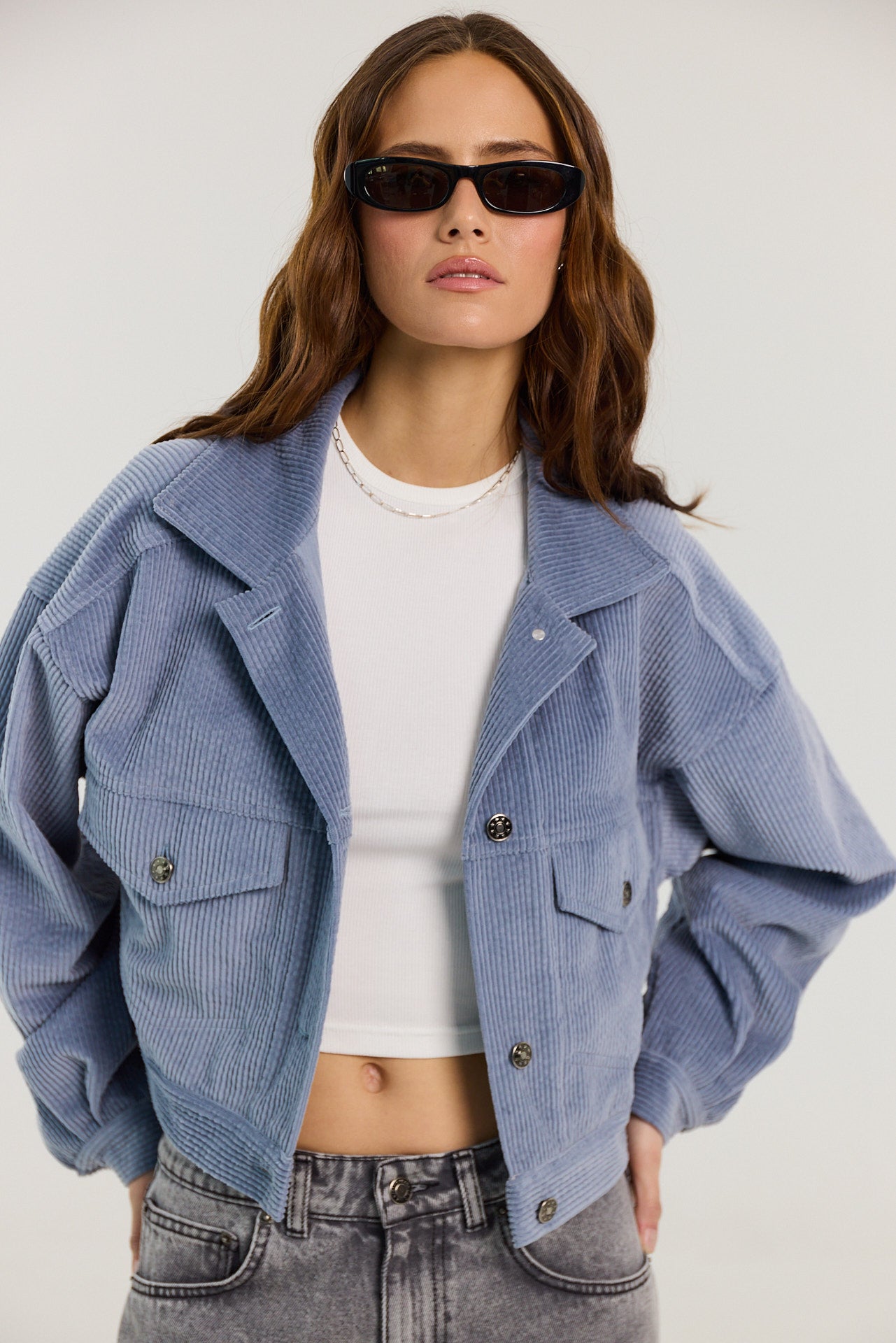 Kurtka Harper powder blue