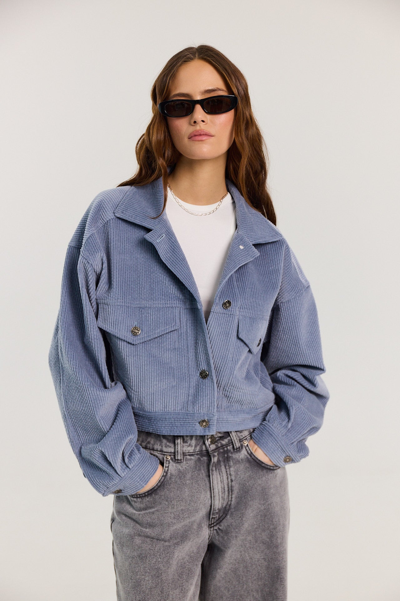 Kurtka Harper powder blue