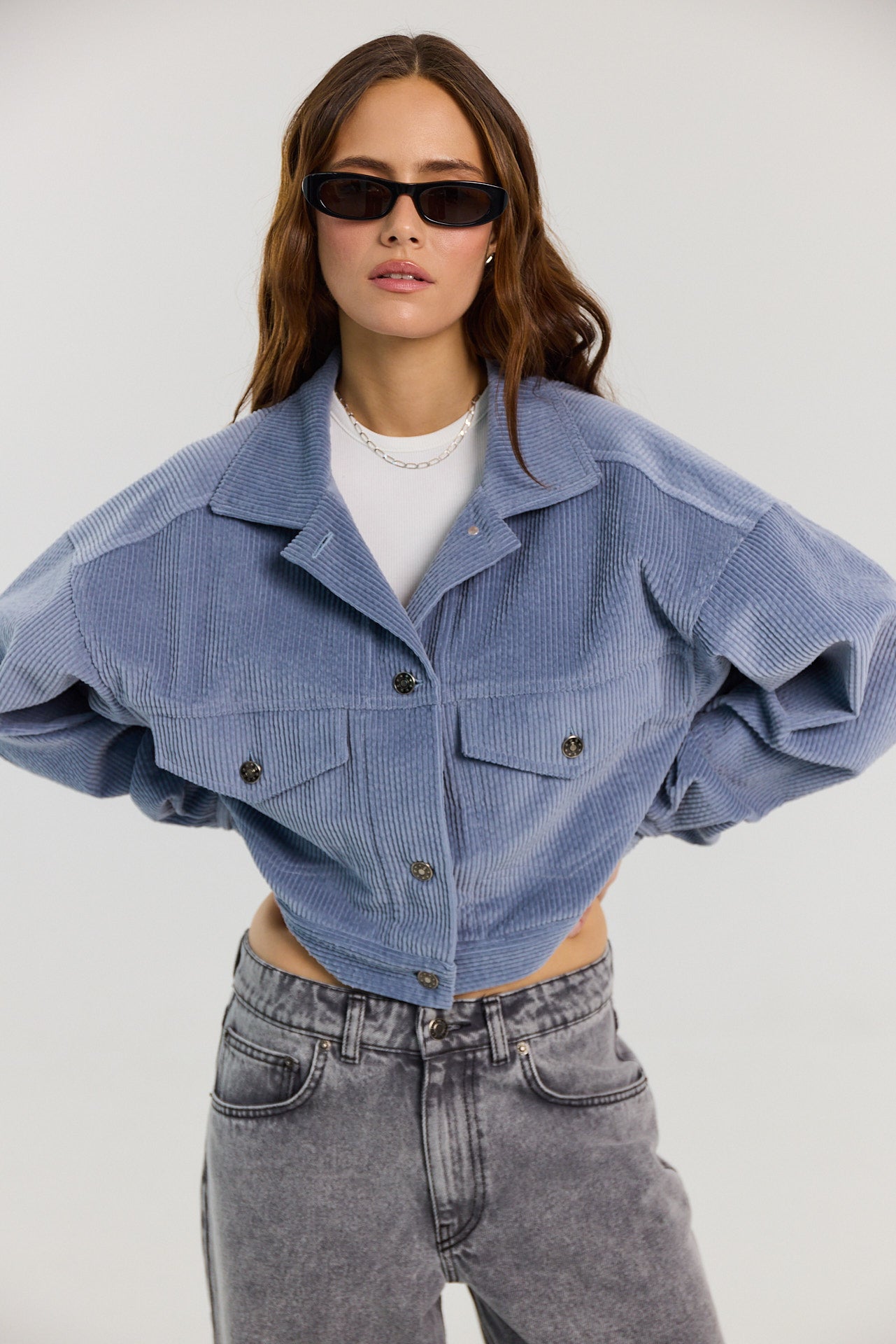 Kurtka Harper powder blue