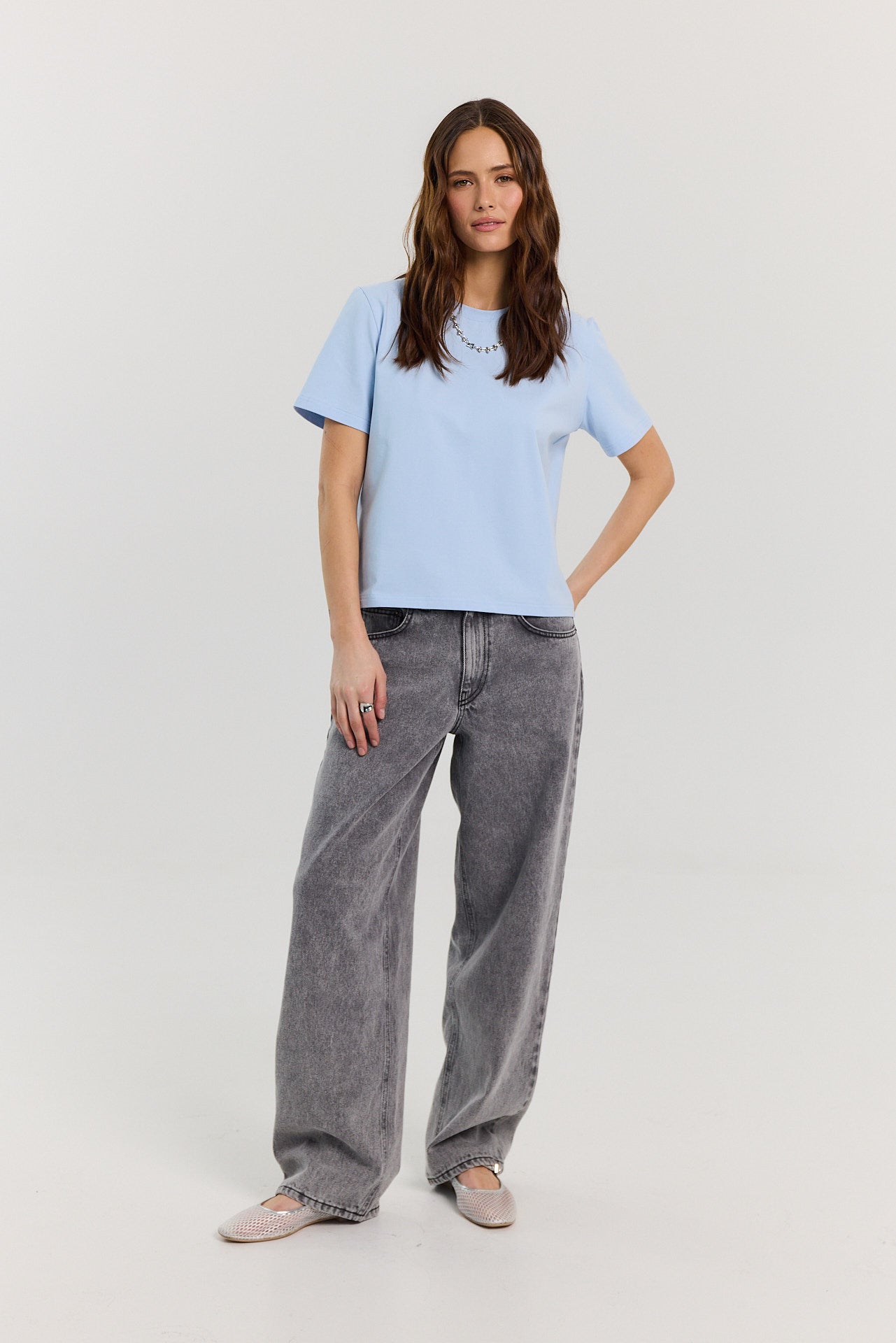 Jeansy Parker light grey