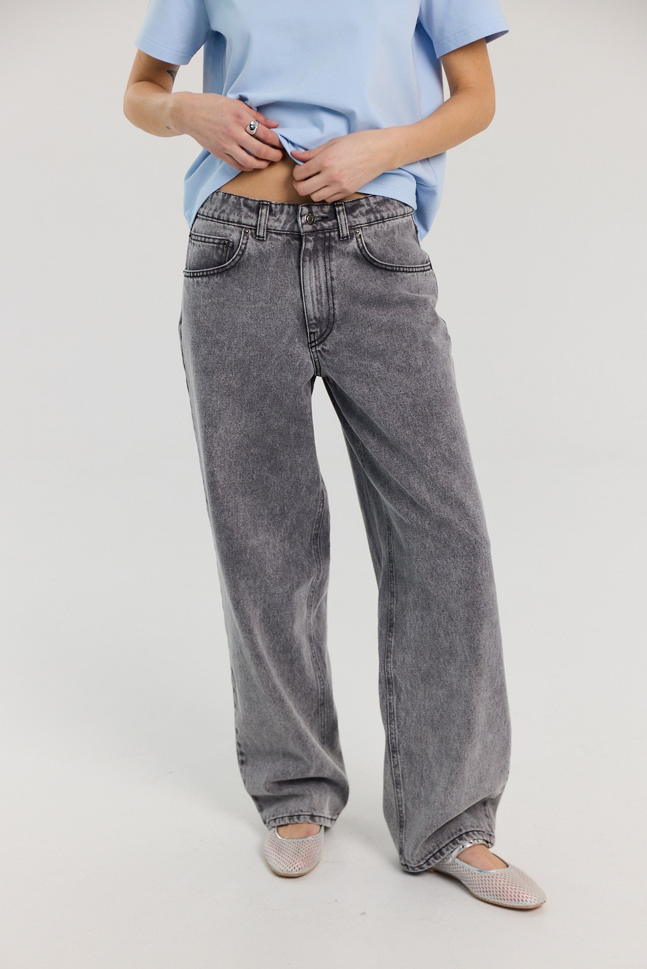 Jeansy Parker light grey