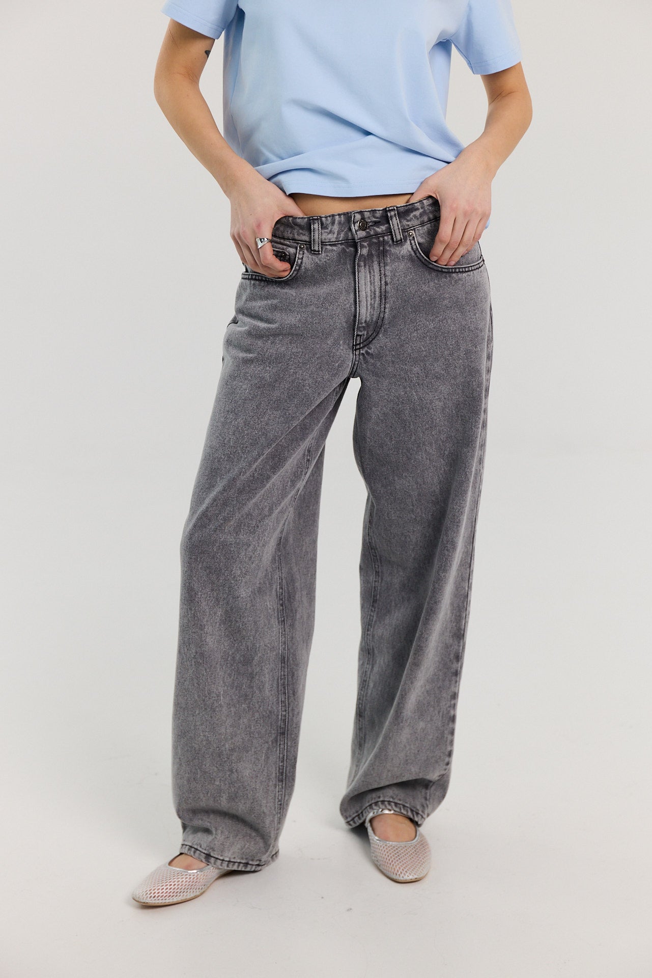 Jeansy Parker light grey