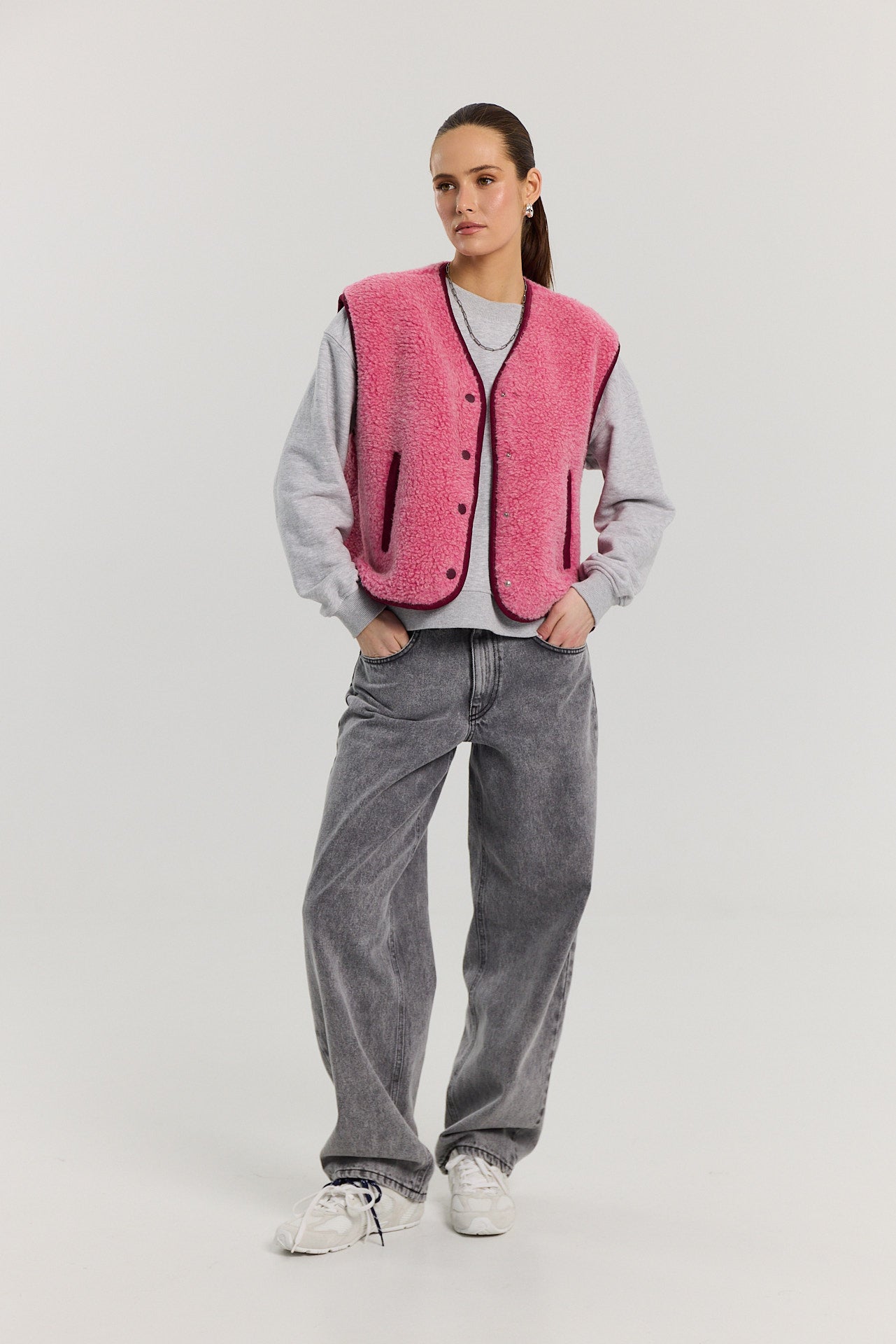 Kamizelka Eliot merino pink