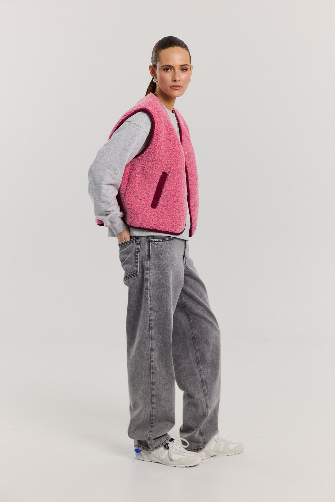 Kamizelka Eliot merino pink