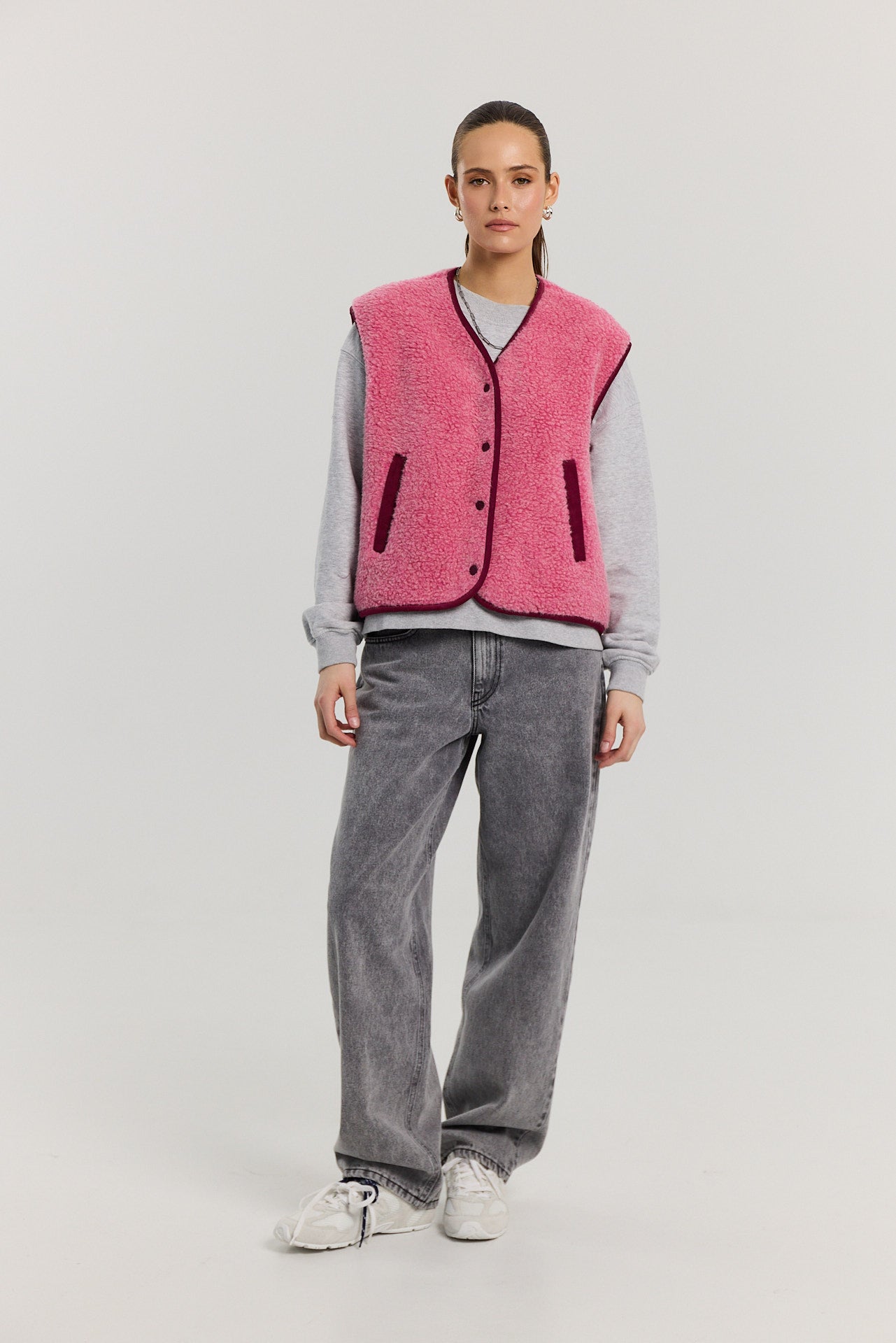 Kamizelka Eliot merino pink