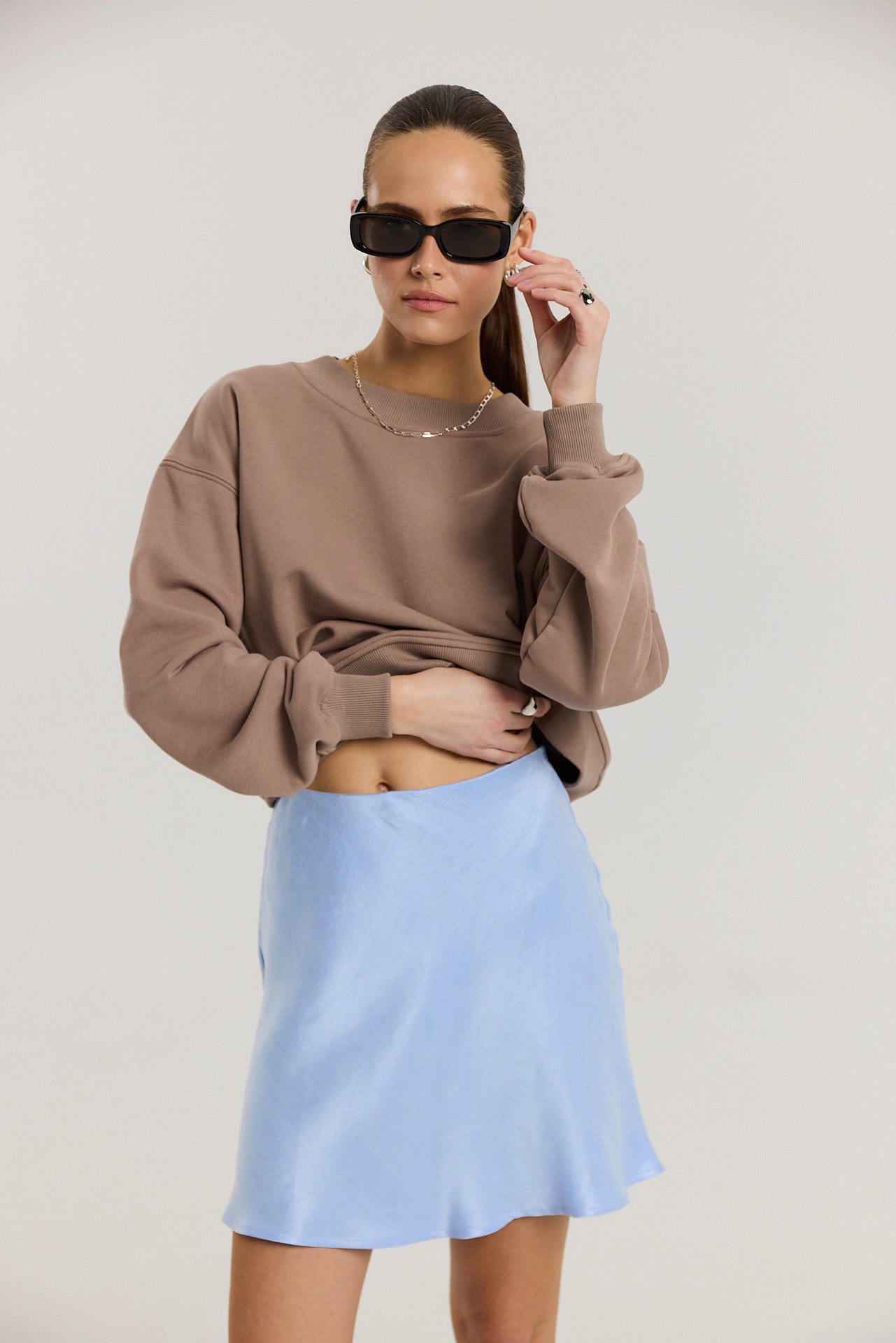 Spódnica Petra short powder blue