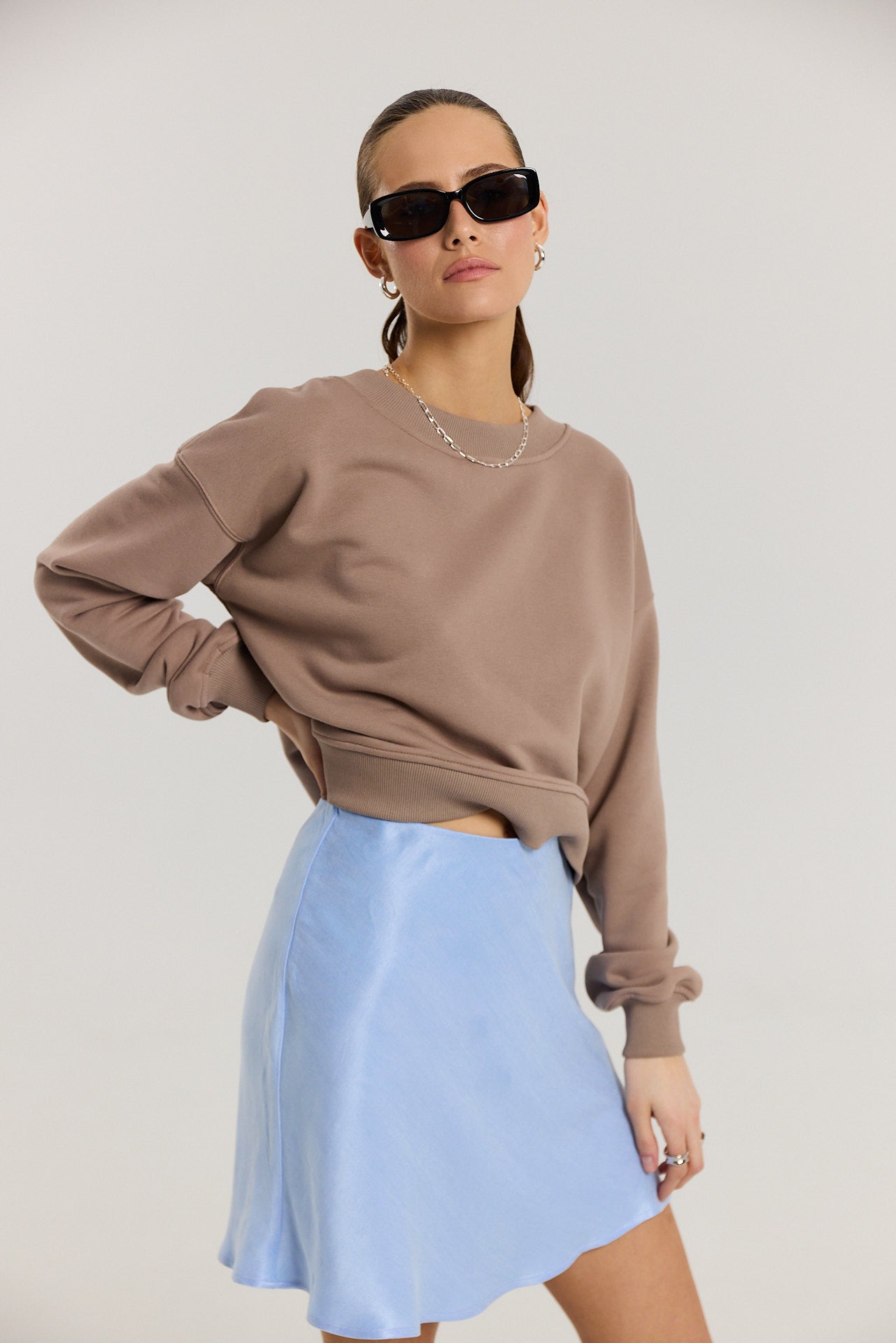 Spódnica Petra short powder blue