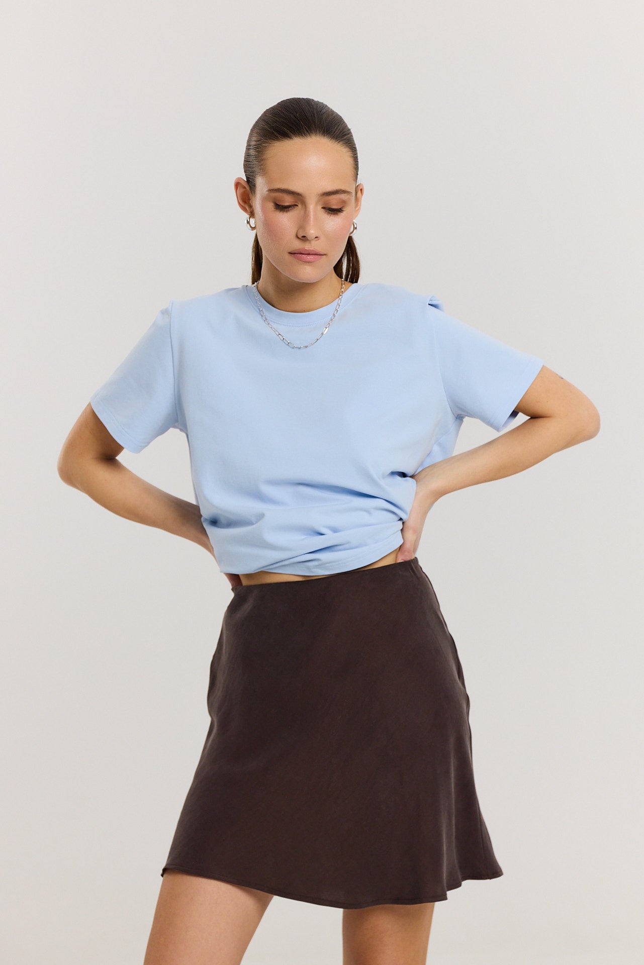 Spódnica Petra short dark chocolate