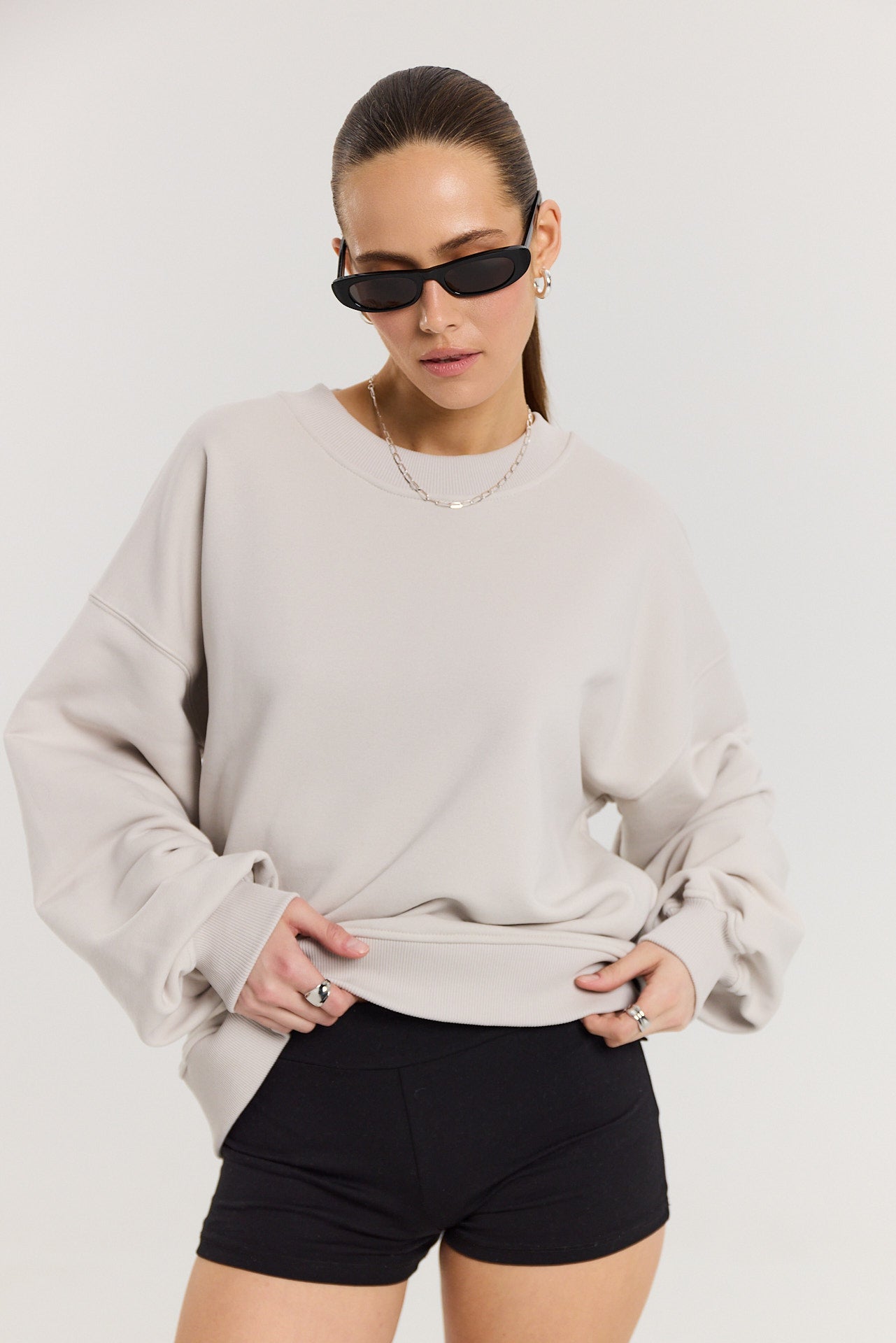 Bluza Boyfriend almond milk