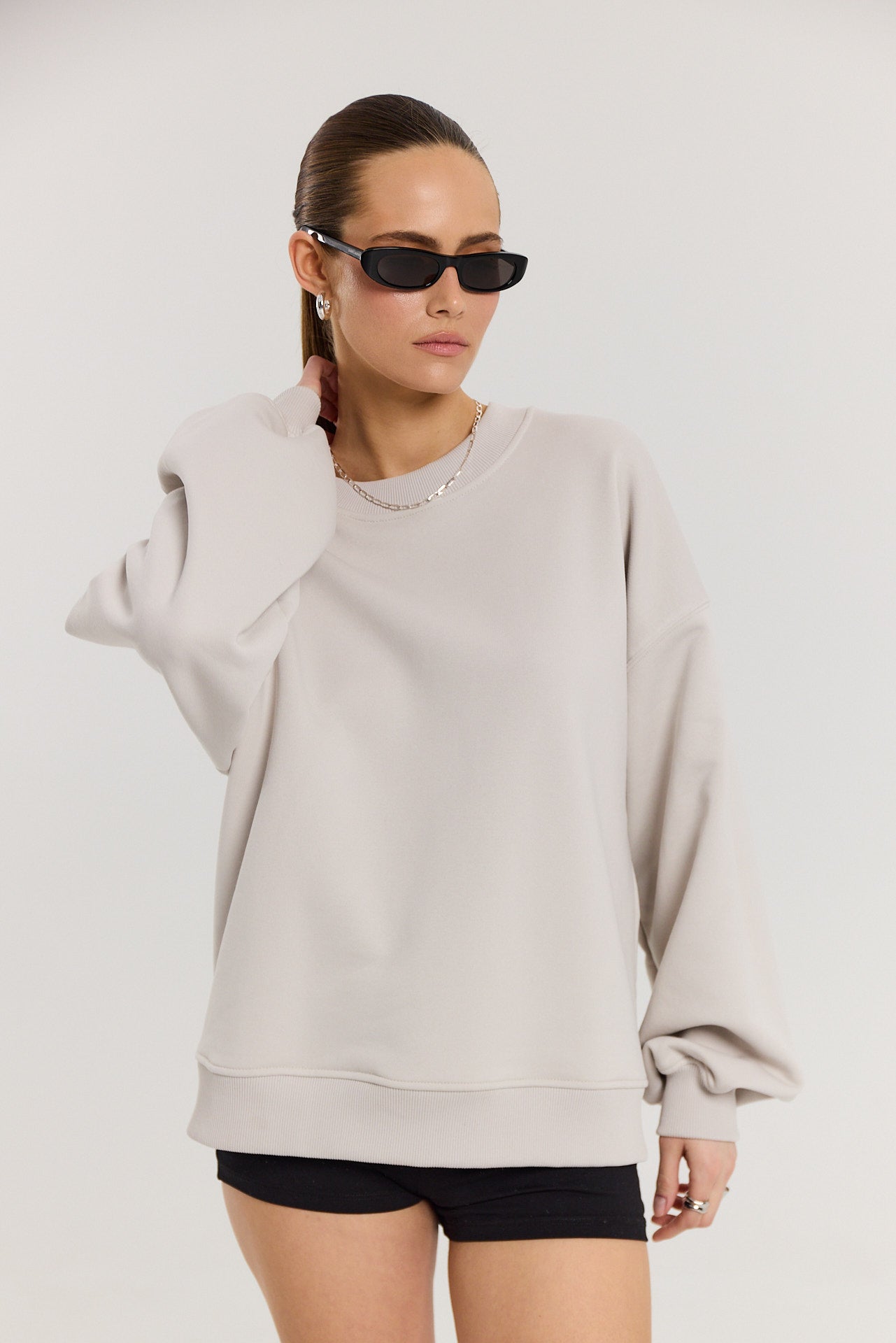 Bluza Boyfriend almond milk