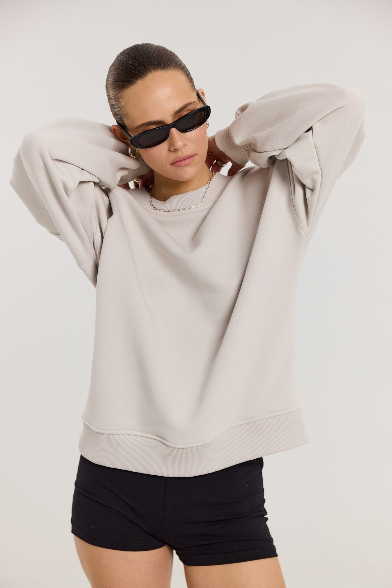 Bluza Boyfriend almond milk