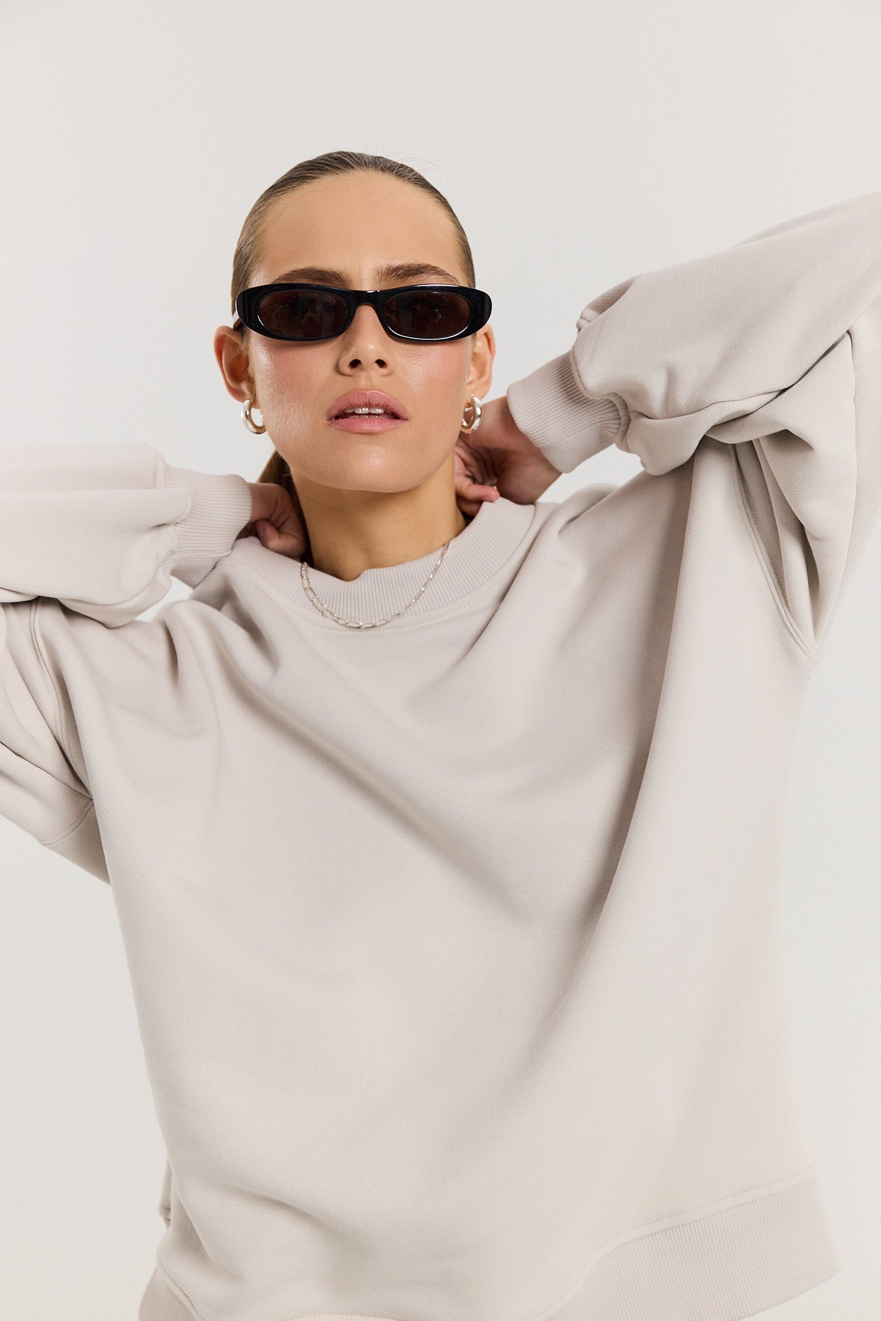 Bluza Boyfriend almond milk