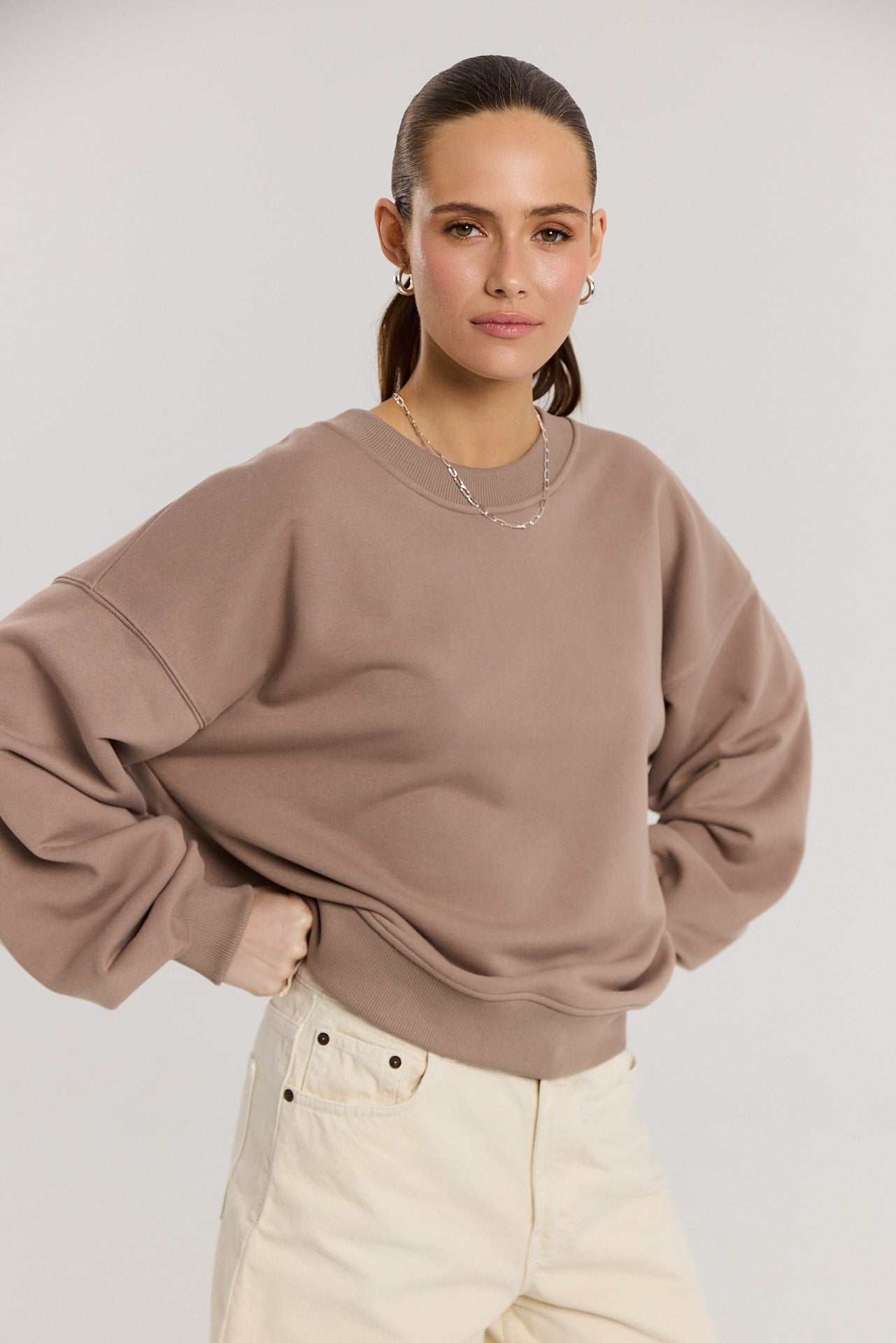 Bluza Boyfriend latte