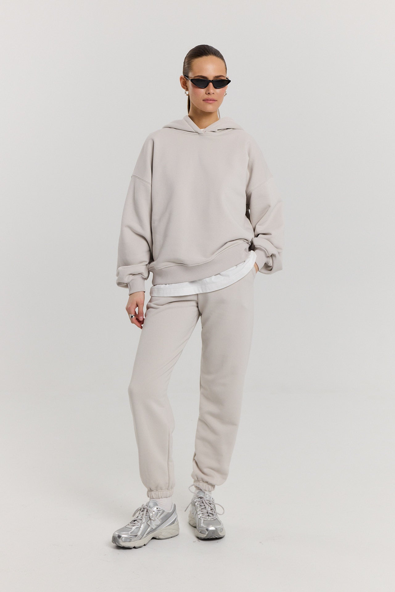 Bluza Boyfriend Hoodie almond milk