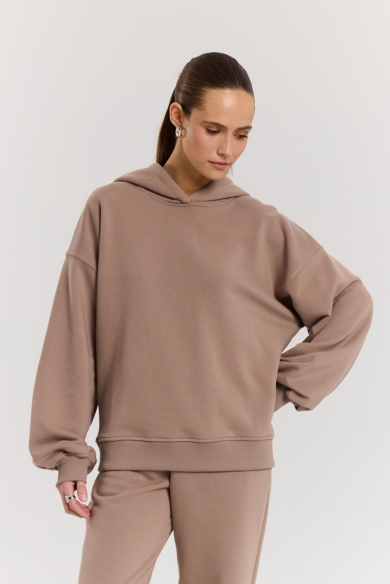 Bluza Boyfriend Hoodie latte