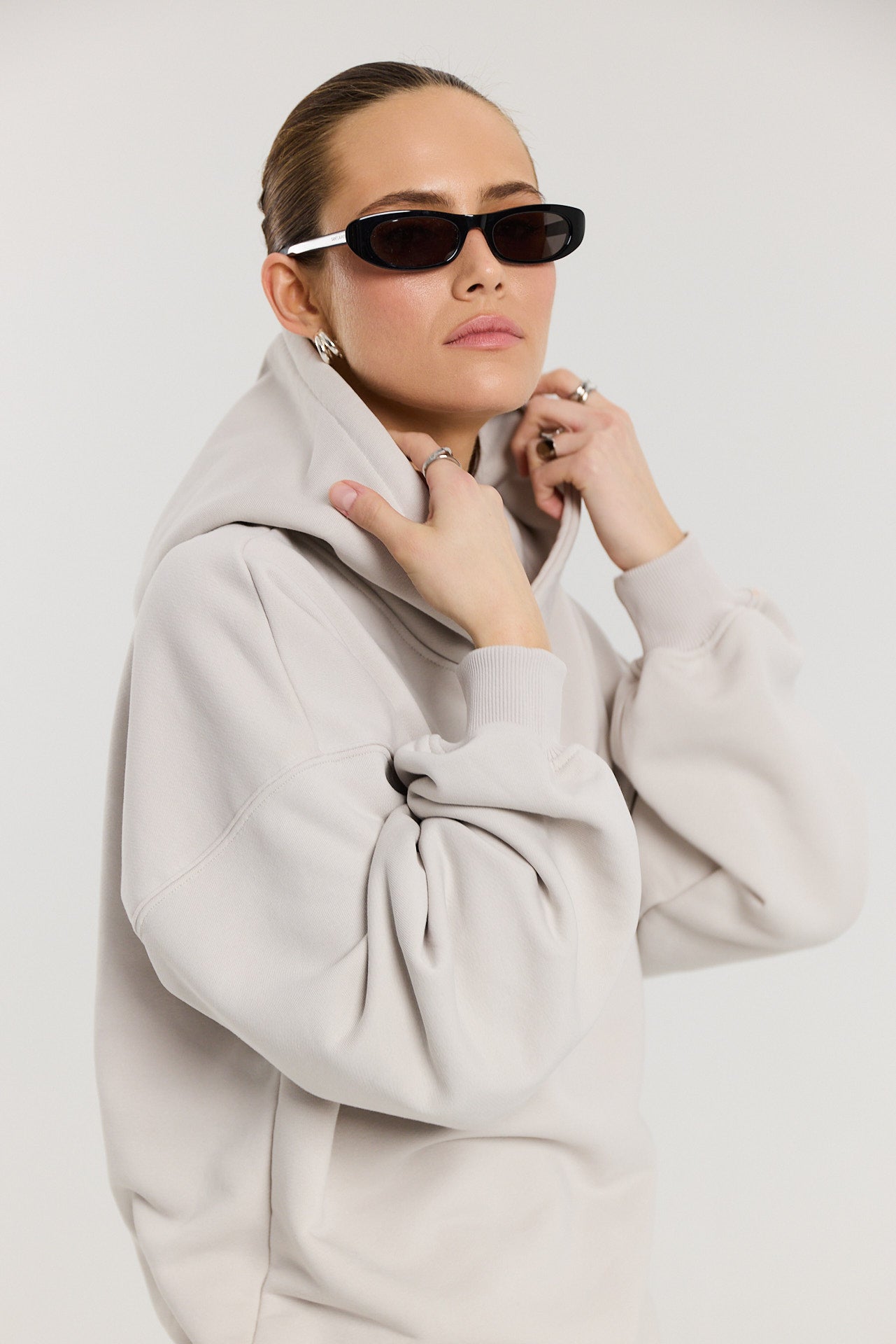 Bluza Boyfriend Hoodie almond milk