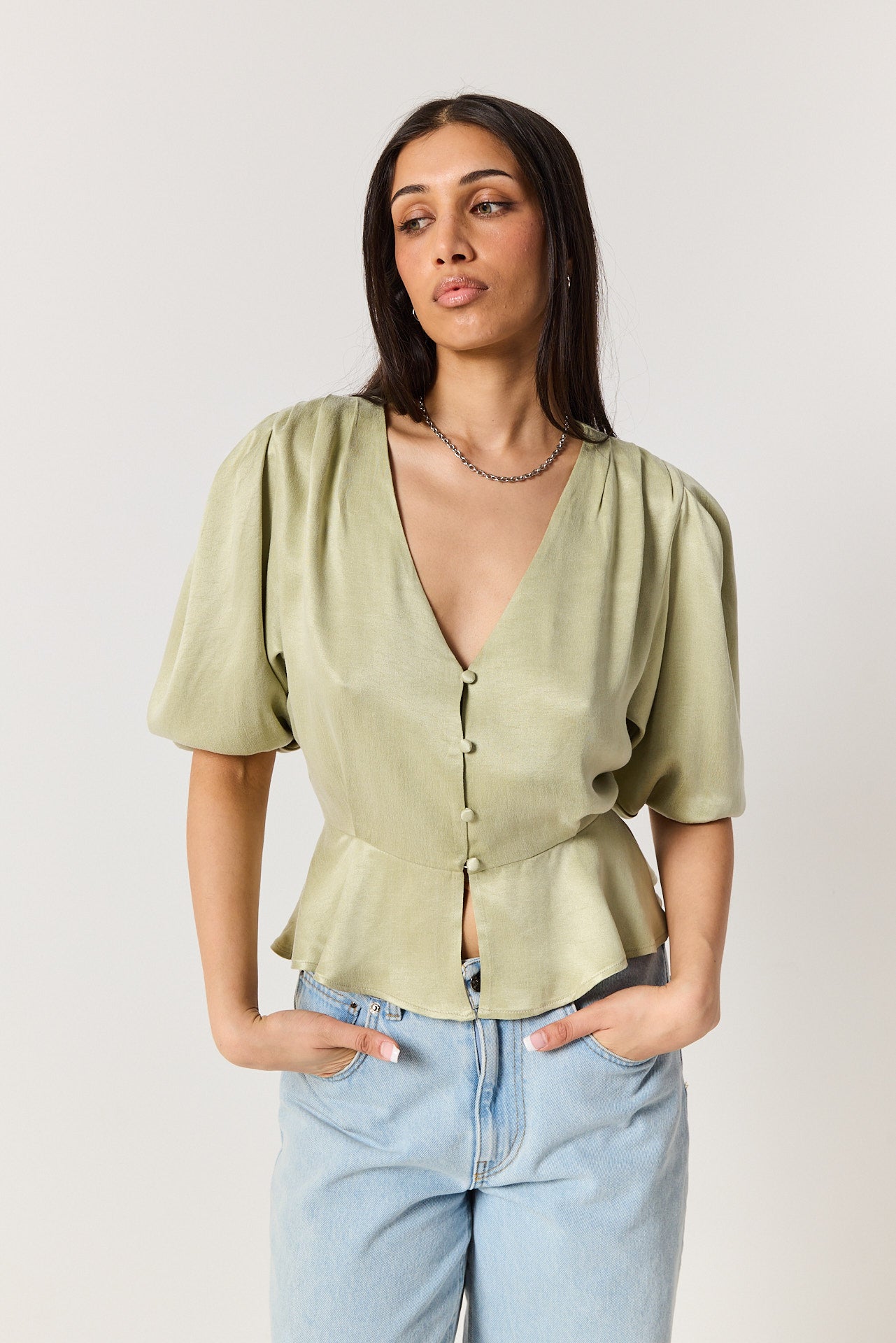 Koszula Margot pale green