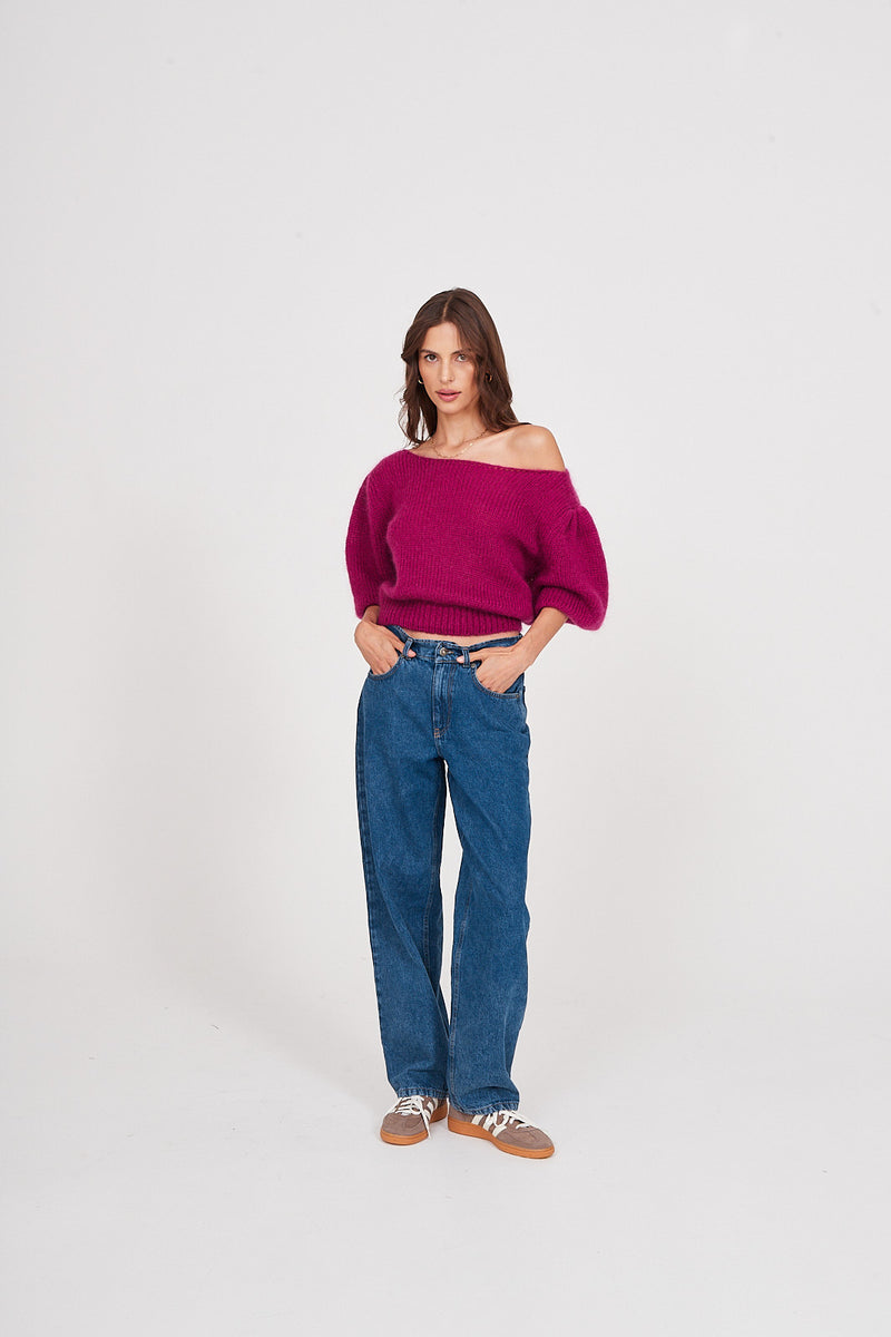 Sweter Gwen raspberry