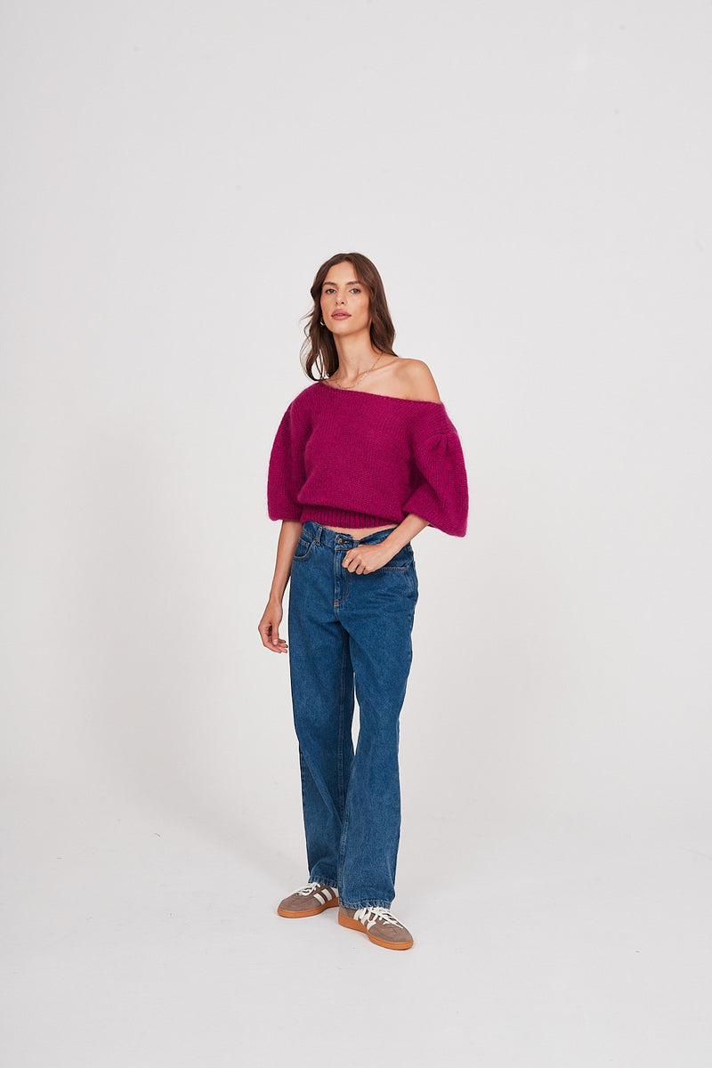 Sweter Gwen raspberry