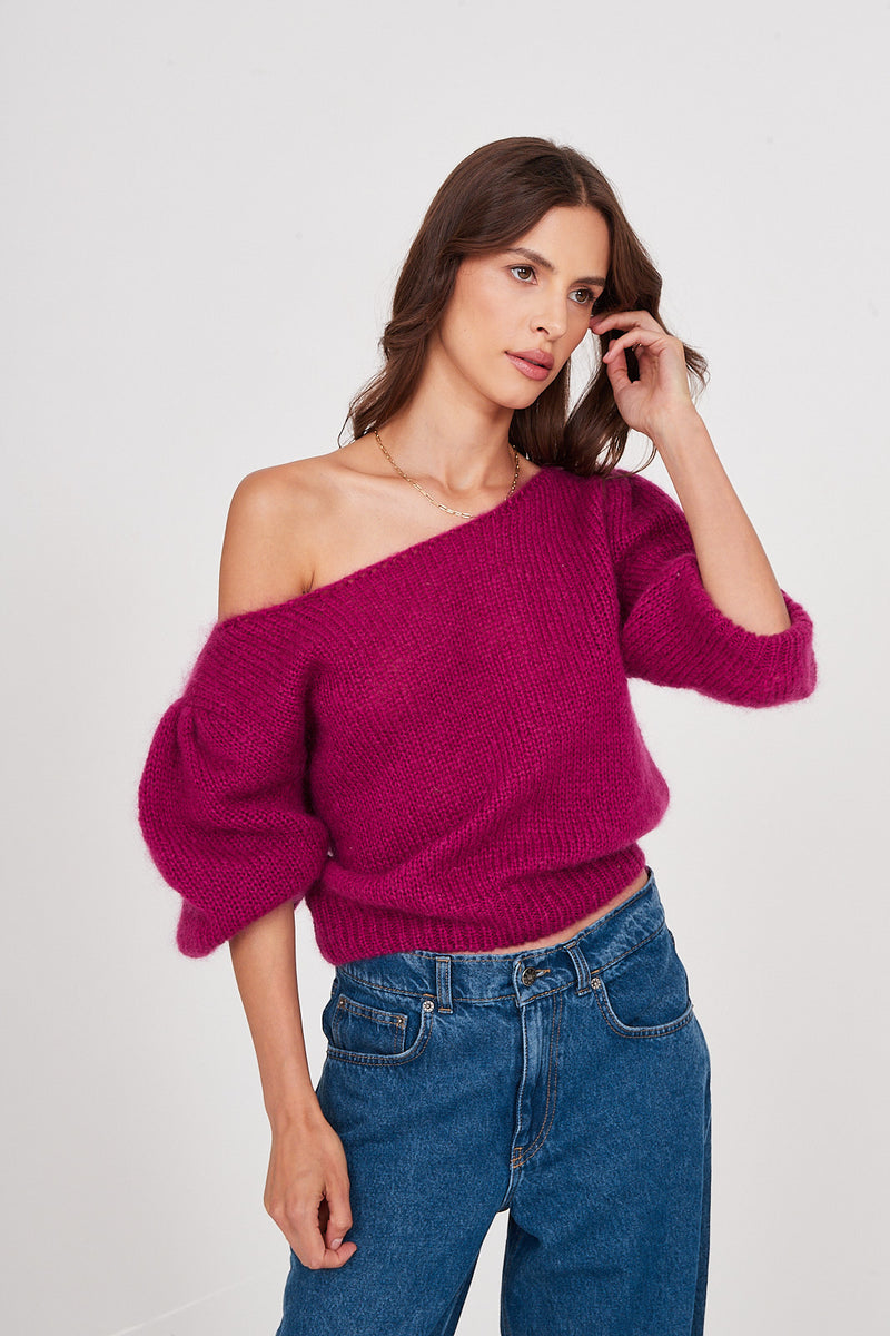 Sweter Gwen raspberry