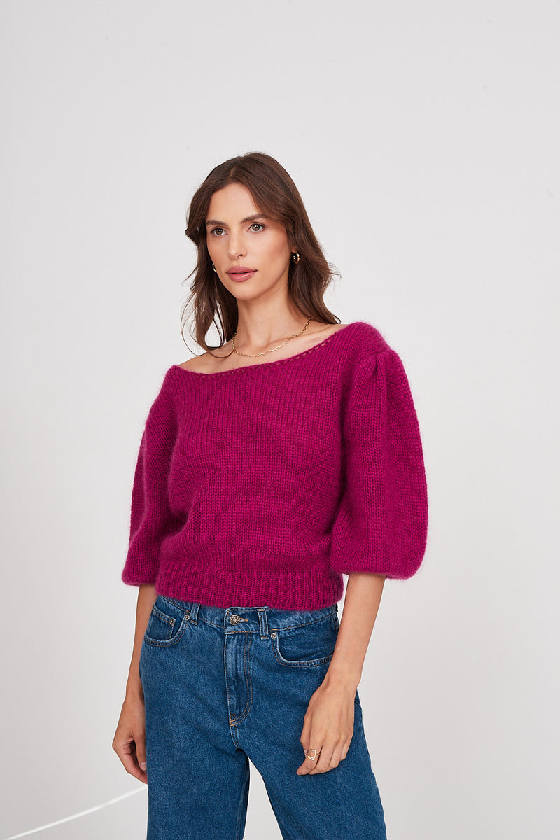 Sweter Gwen raspberry