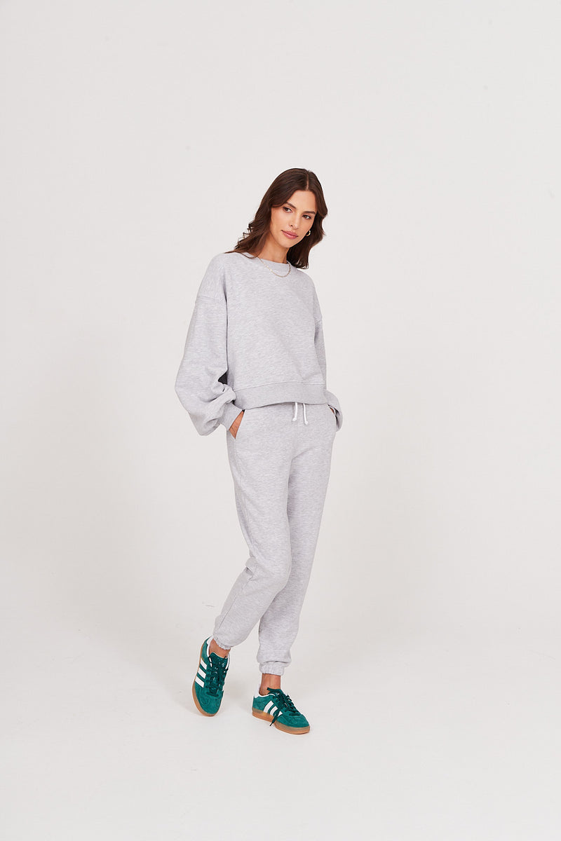 Spodnie dresowe light grey melange