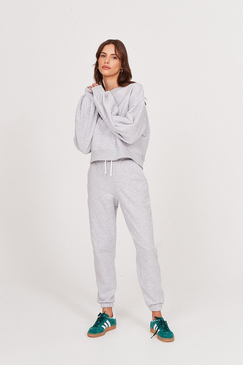 Spodnie dresowe light grey melange