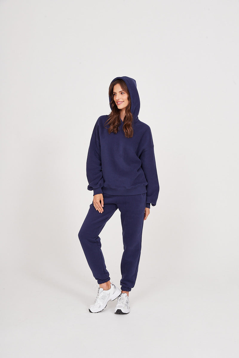 Bluza Boyfriend Hoodie royal navy