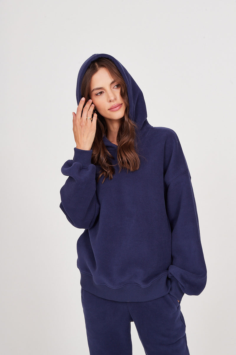 Bluza Boyfriend Hoodie royal navy