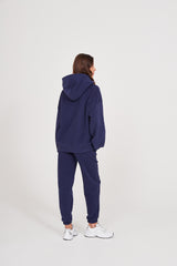 Bluza Boyfriend Hoodie royal navy