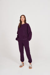 Bluza Boyfriend plum