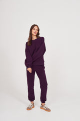 Bluza Boyfriend plum