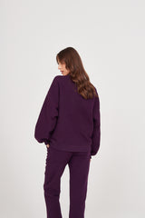 Bluza Boyfriend plum