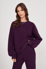 Bluza Boyfriend plum