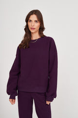 Bluza Boyfriend plum