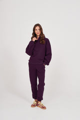 Bluza Boyfriend Hoodie plum