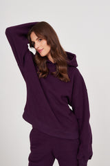 Bluza Boyfriend Hoodie plum