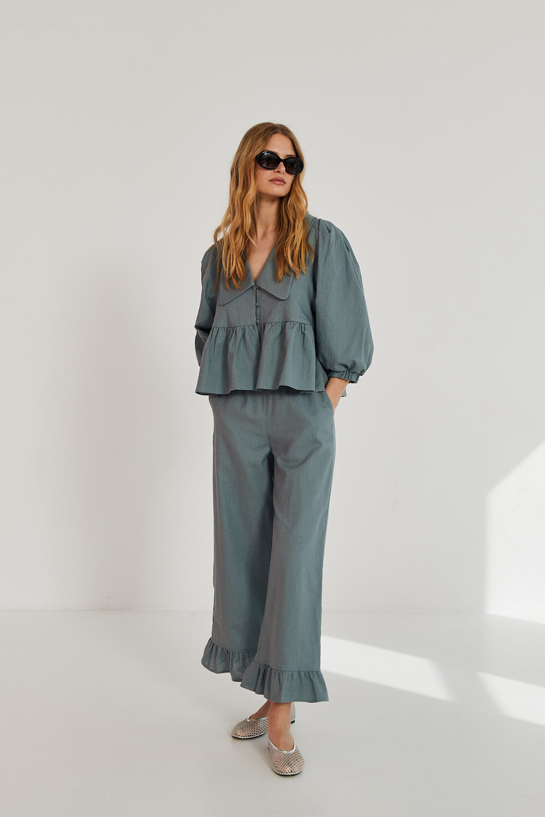 Spodnie Penny sea green