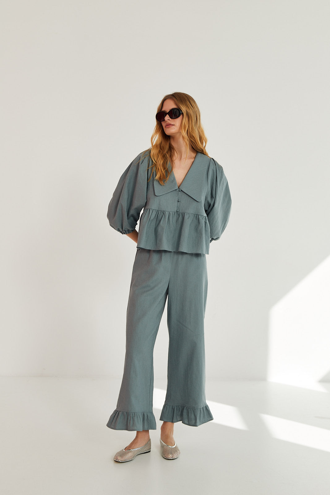 Spodnie Penny sea green