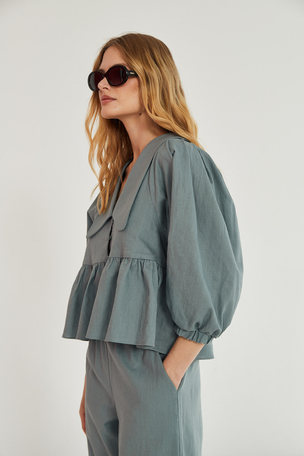 Koszula Laura sea green